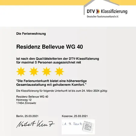 Residenz Bellevue, 40, Meeresglueck 公寓