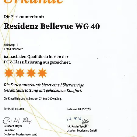 Residenz Bellevue, 40, Meeresglueck Apartmán Zinnowitz